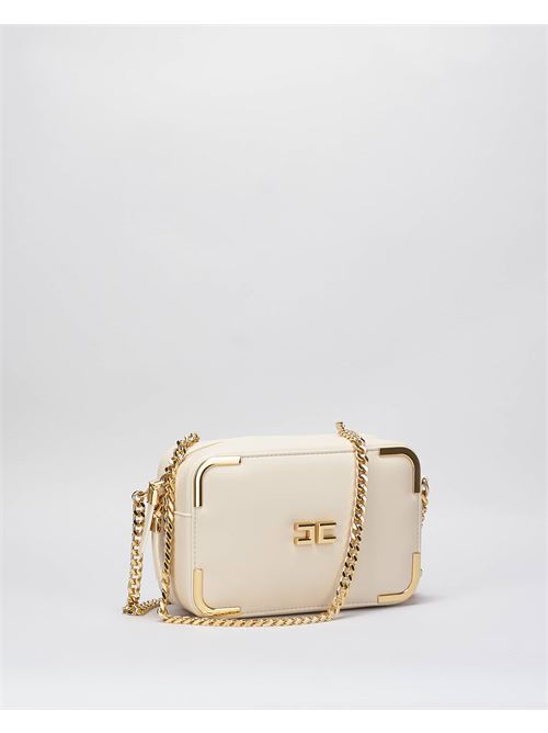 Shoulder bag in leather-effect material with metal corners Elisabetta Franchi ELISABETTA FRANCHI | Bag | BS72A47E2CI4